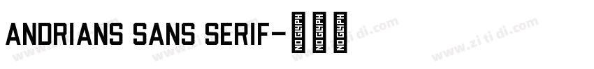 Andrians Sans Serif字体转换